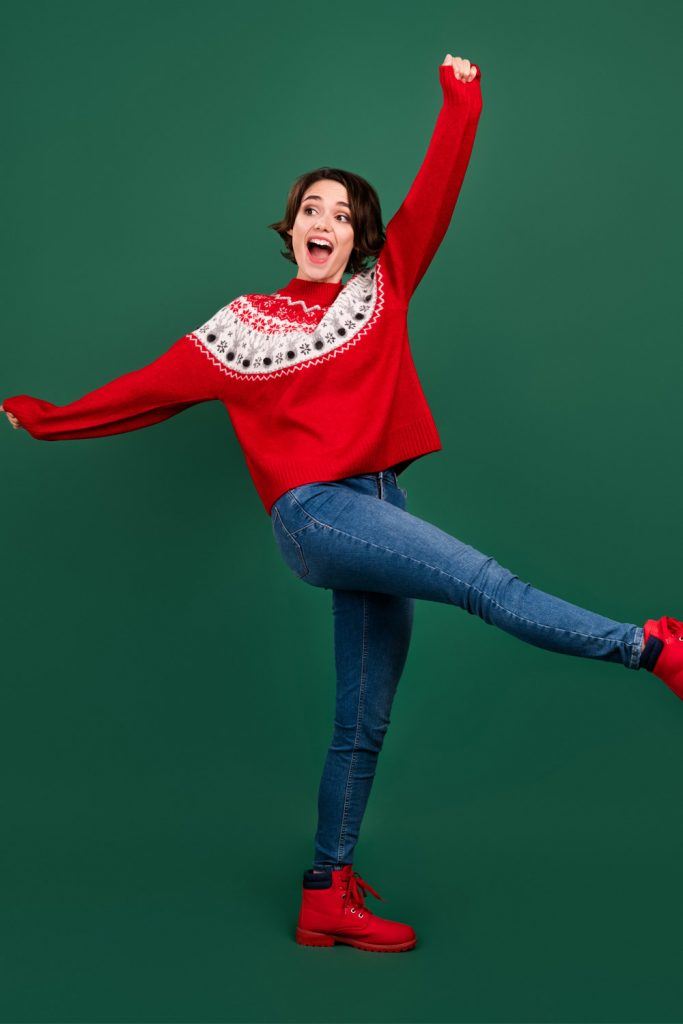 Christmas Outfits with Red Sweater