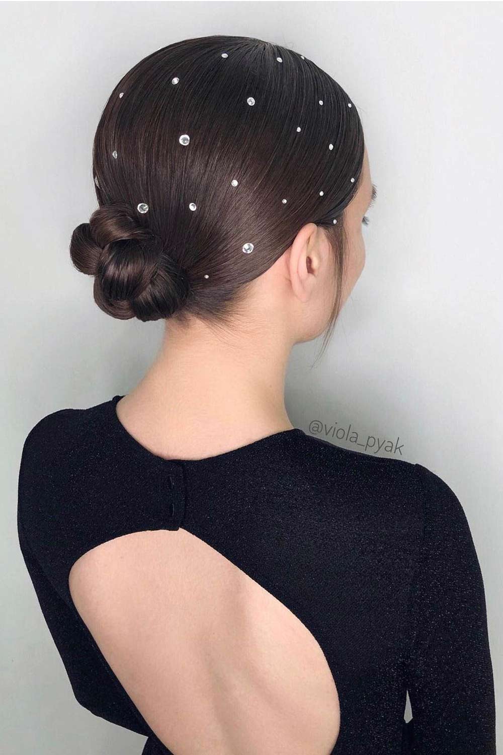 Sleek Updo with Accessories