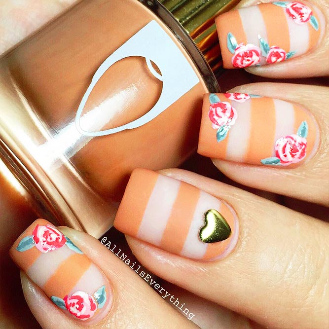 Nail Designs for Romantic Look