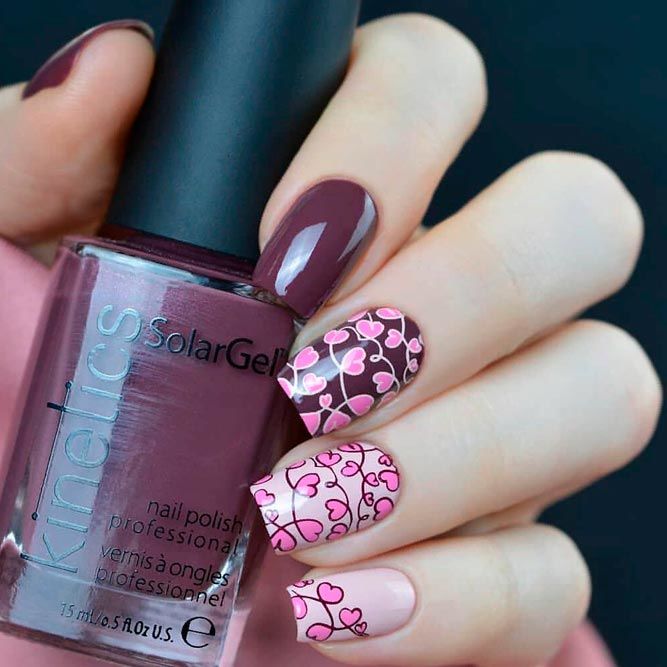 Bright Abstracted Nail Art #pinknaiks #abstractednails