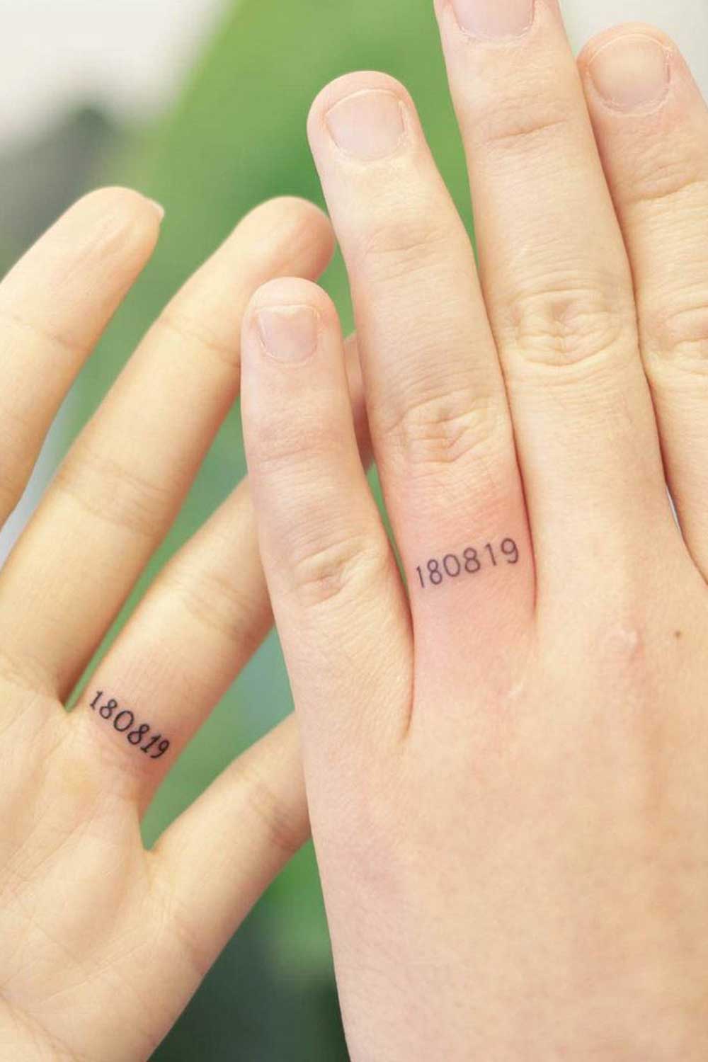 Finger Tattoos with Dates
