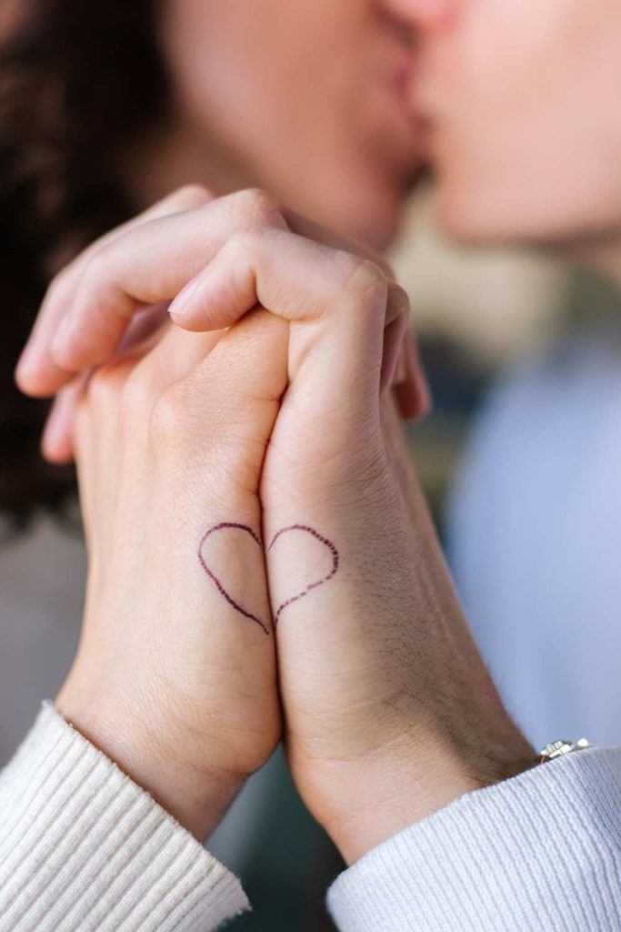 Cute matching couple tattoos to help you declare your love