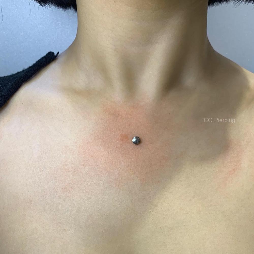Dermal Piercing Chest Ms Tai CHEST DERMAL