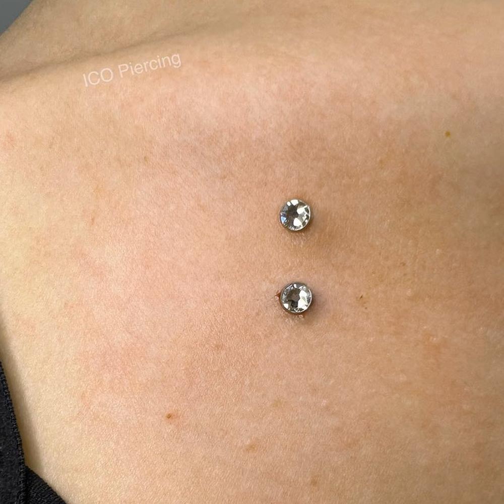 Dermal belly sale piercing