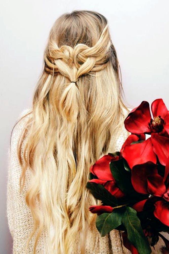 Easy Long Hairstyles for Valentine's Day