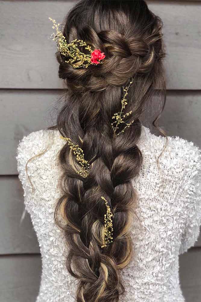 Long Brided Hairstyle With Accessory #hairaccessory #longhair