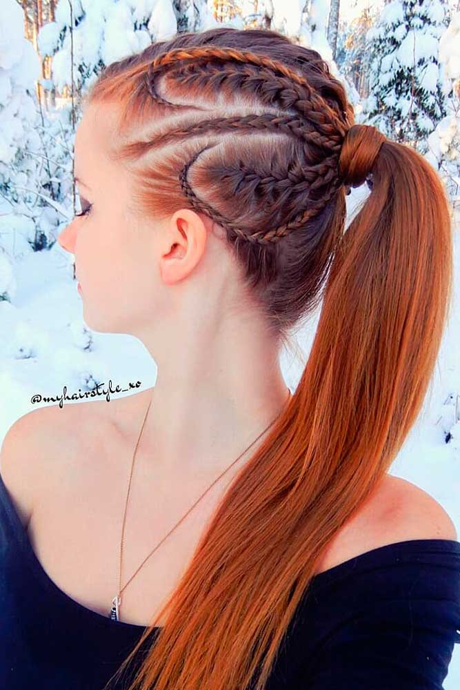 Ponytail With Dutch Braids #dutchbraids #ponytail