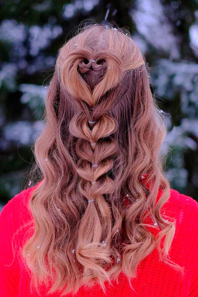 Pull-Through Braid Half-Up #pullthroughbraid #lovelyhairstyles