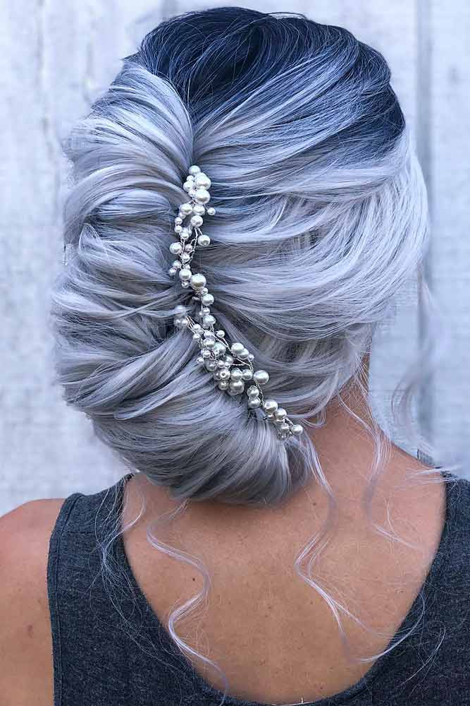 Twisted Updo Hairstyle With Accessory #twistedupdo #updo