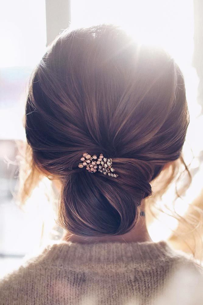Elegant Updo Hairstyle With Hair Accessory #hairaccessory #updo