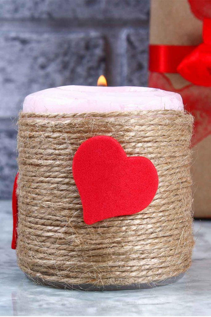 Candle Decoration for Valentines Day