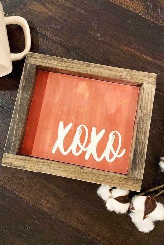 Simple Wood XOXO Valentines Day Frame #xoxo #diypattern