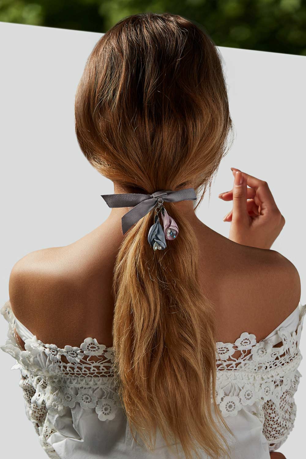Low Easy Ponytail Hairstyle for Valentines Day