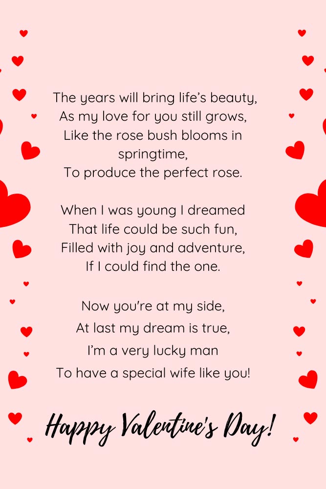 Valentine's Day Poem For Wife #wife #lovepoem