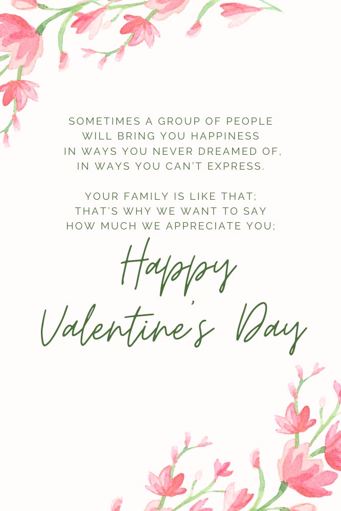 Happy Valentine's Day Wishes For Family From Family #friends #wishes