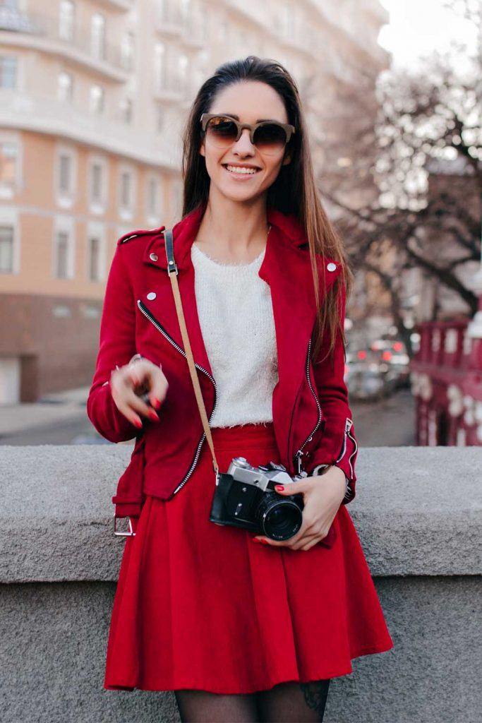 Bright Red Outfits for Valentines Day