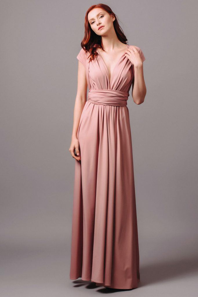 Classy Long Pink Dress