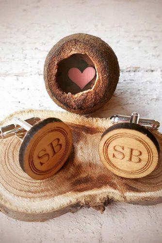 Personalized Wooden Cufflinks Gift Idea For Him #accessories #cufflinks