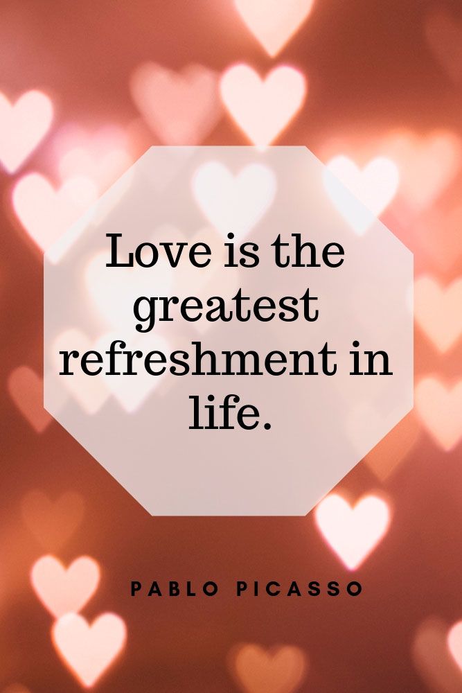 “Love is the greatest refreshment in life.” – Pablo Picasso #happyvalentinesday #insparationalquotes #lovequotes