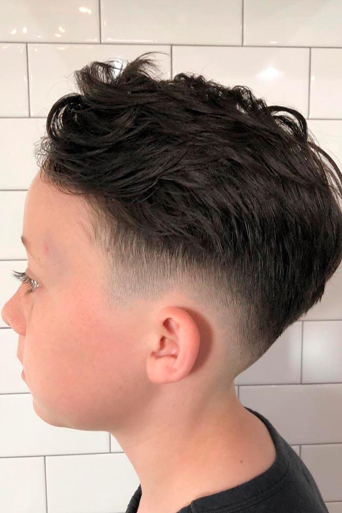 Longer Top With Short Sides For Boys