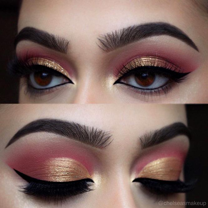 Rose and Gold Eyeshadows