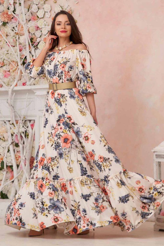 30 Beautiful Designs of Floral Dresses for Modern Look-thanhphatduhoc.com.vn