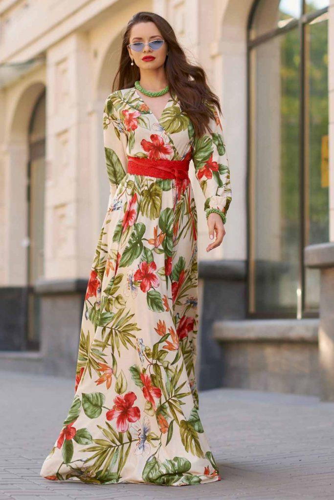 Long Sleeve Floral Dress