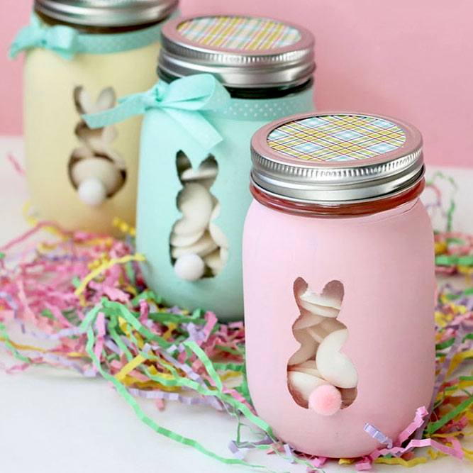 Sweet Mason Jar Gifts In Pastel Colors