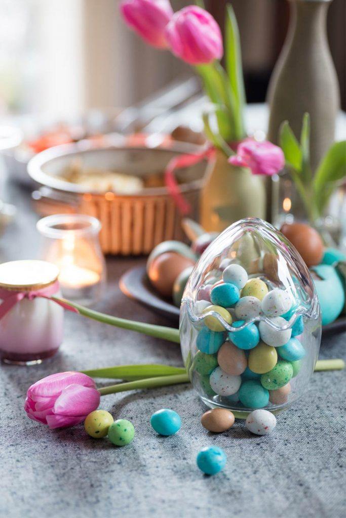 Egg Shaped Easter Candy Jar