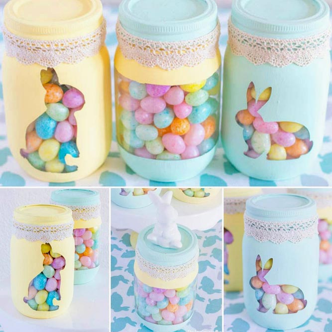 Sweet Mason Jar Gifts In Pastel Colors