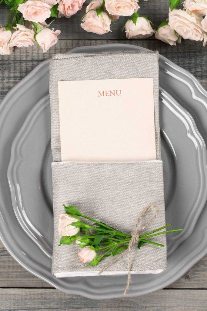 Grey and Dust White Plates Decor