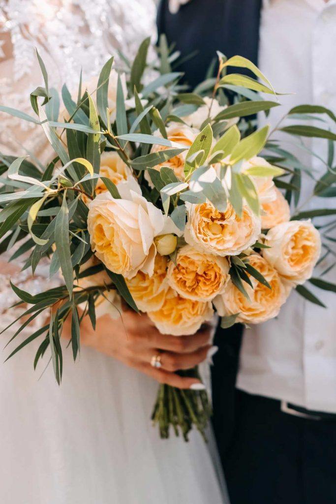 Orange and Pine Green Wedding Palette