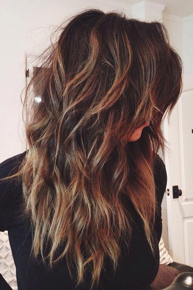 Two-Tiered Fringe with Tousled Layers #tousledlayeredhair #coolhaircut