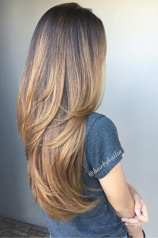Brown Ombre Hairstyles With Long Layers #loveyourhair #healtyhair