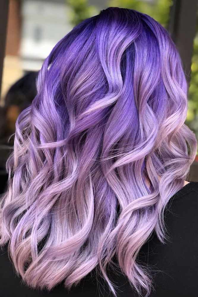 Purple U Cut Hairstyles