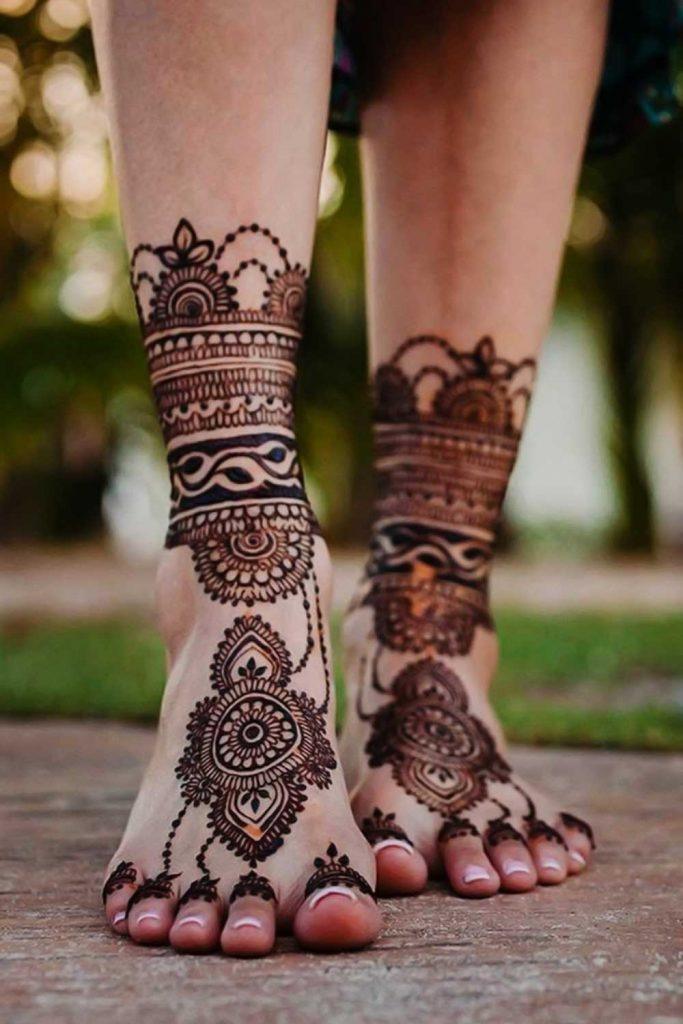 Feet Henna Tattoos