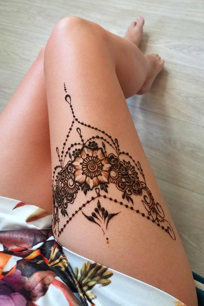 Legs Henna Tattoo