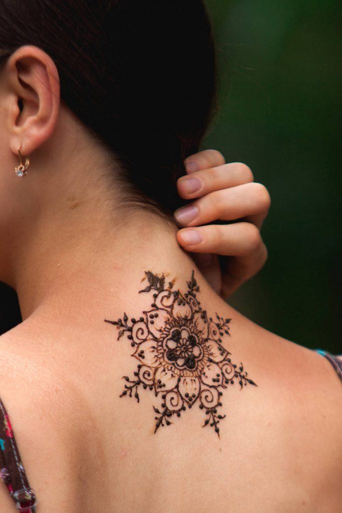 Back Henna Tattoo