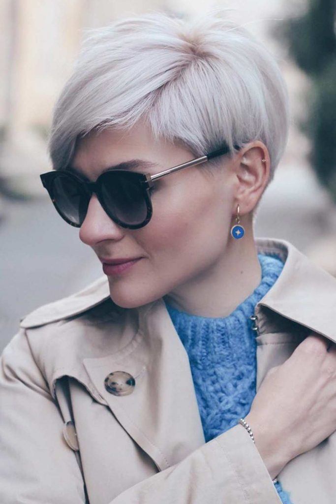 Classic Long Pixie Haircut #blondehair #pixie