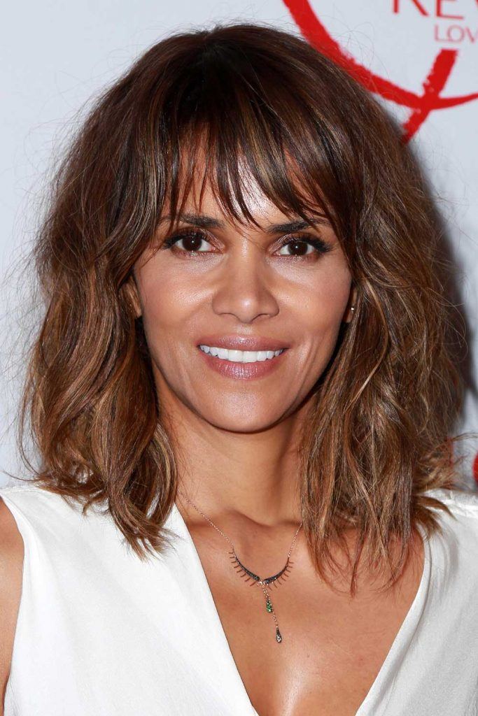 Halle Berry with Shag Brown Bob