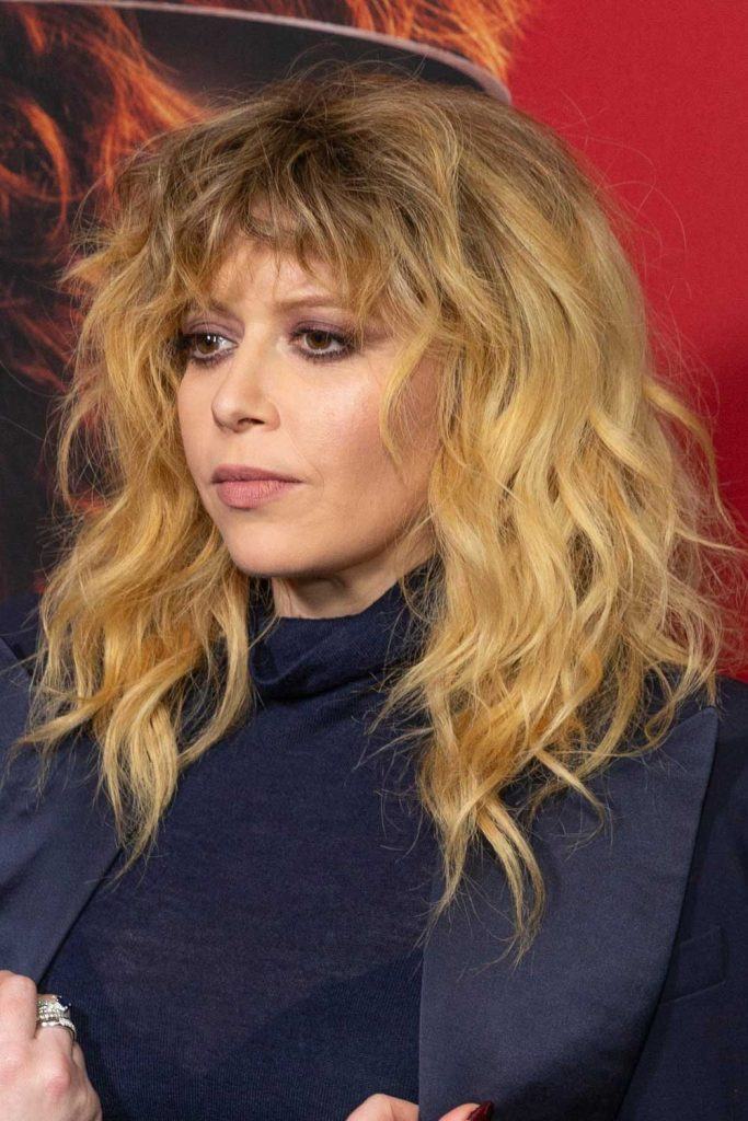 Natasha Lyonne with Layered Blonde Shag Bob