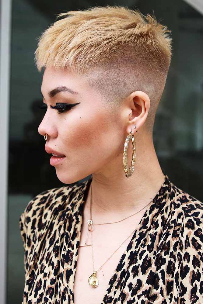 fade haircut for women