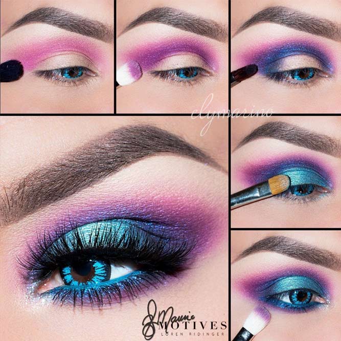 A 80s Eyes Makeup Tutorial #eyesmakeup #tutorial