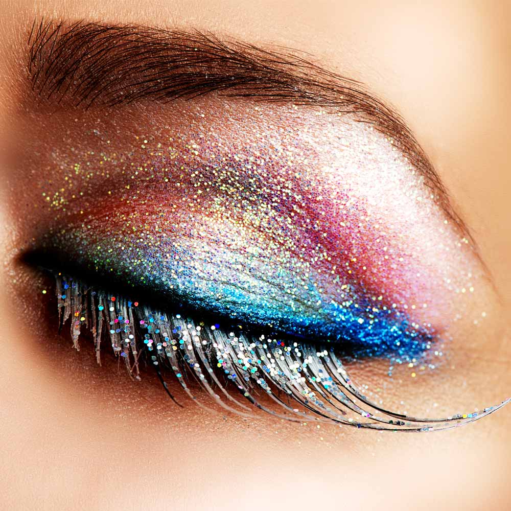 Sparkly Glitter Eye Makeup