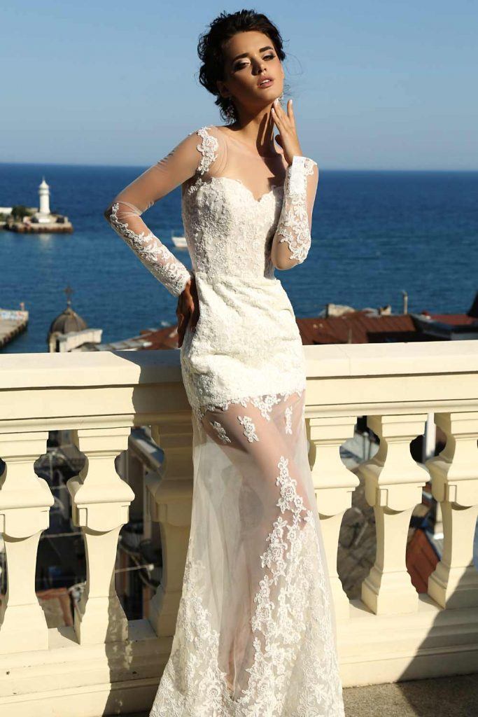 Beach Wedding Dress with Lace