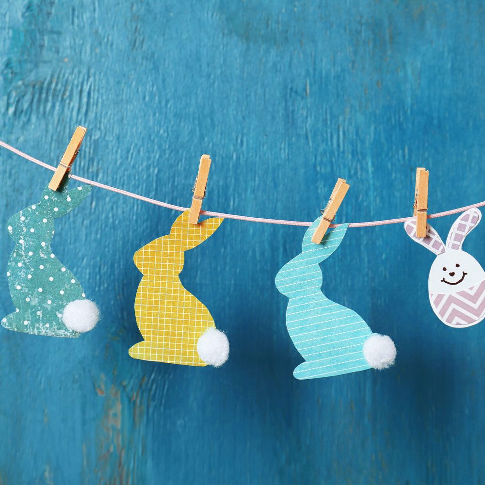 Paper Bunny Garland Decor