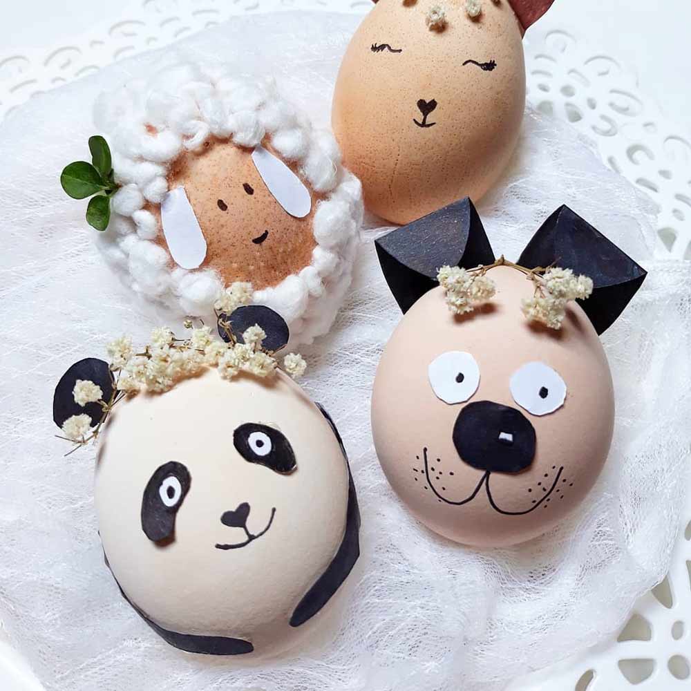Cute 3d Animal Eggs Decorating #3dart #kidscraft