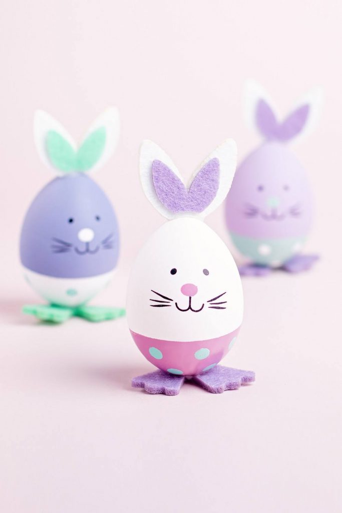 Cute Bunny Face Easter Eggs