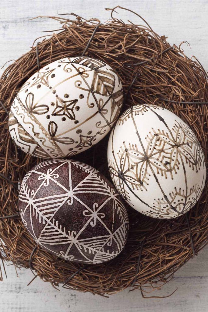 Easter Eggs with Patterns