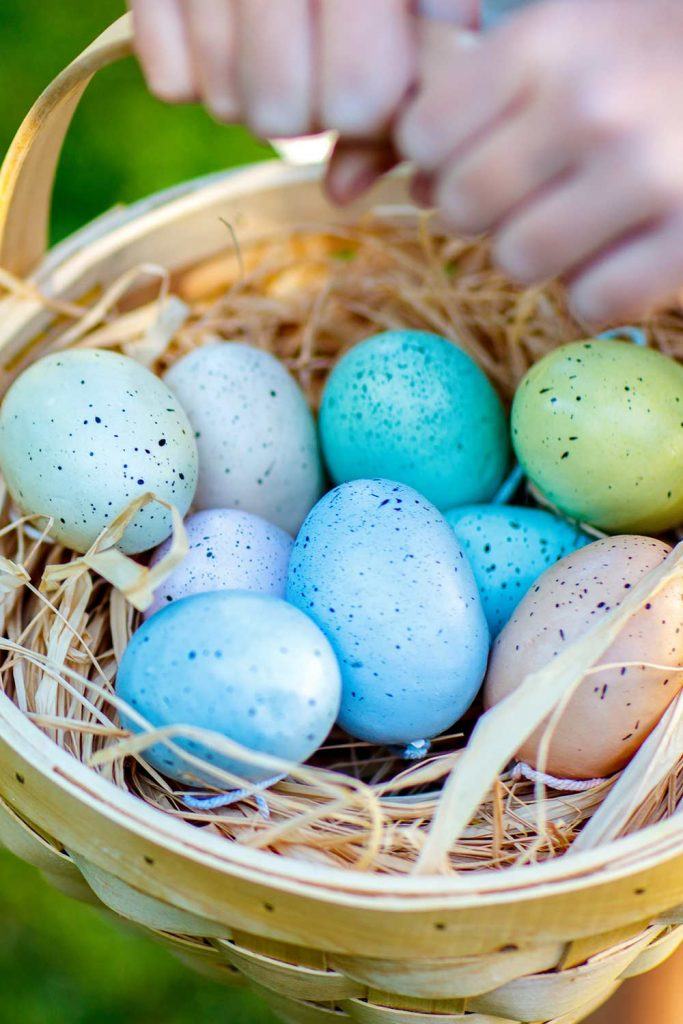 Pastel Colored Easter Eggs